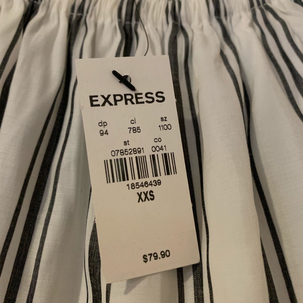 Striped Off The Shoulder Ruffle Front Maxi Dress - Picture 5 of 5